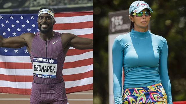 Kenny Bednarek enjoys a vacation in Bali with girlfriend Sharmila Nicollet (Images via Getty)