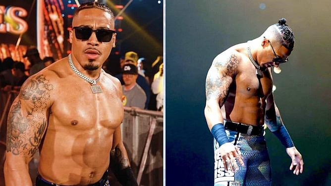 Carmelo Hayes tears sign of young fan at WWE event; fan gives shocking reaction