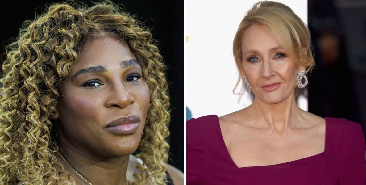 Serena Williams (L) &amp; JK Rowling (R) (Image source: GETTY)