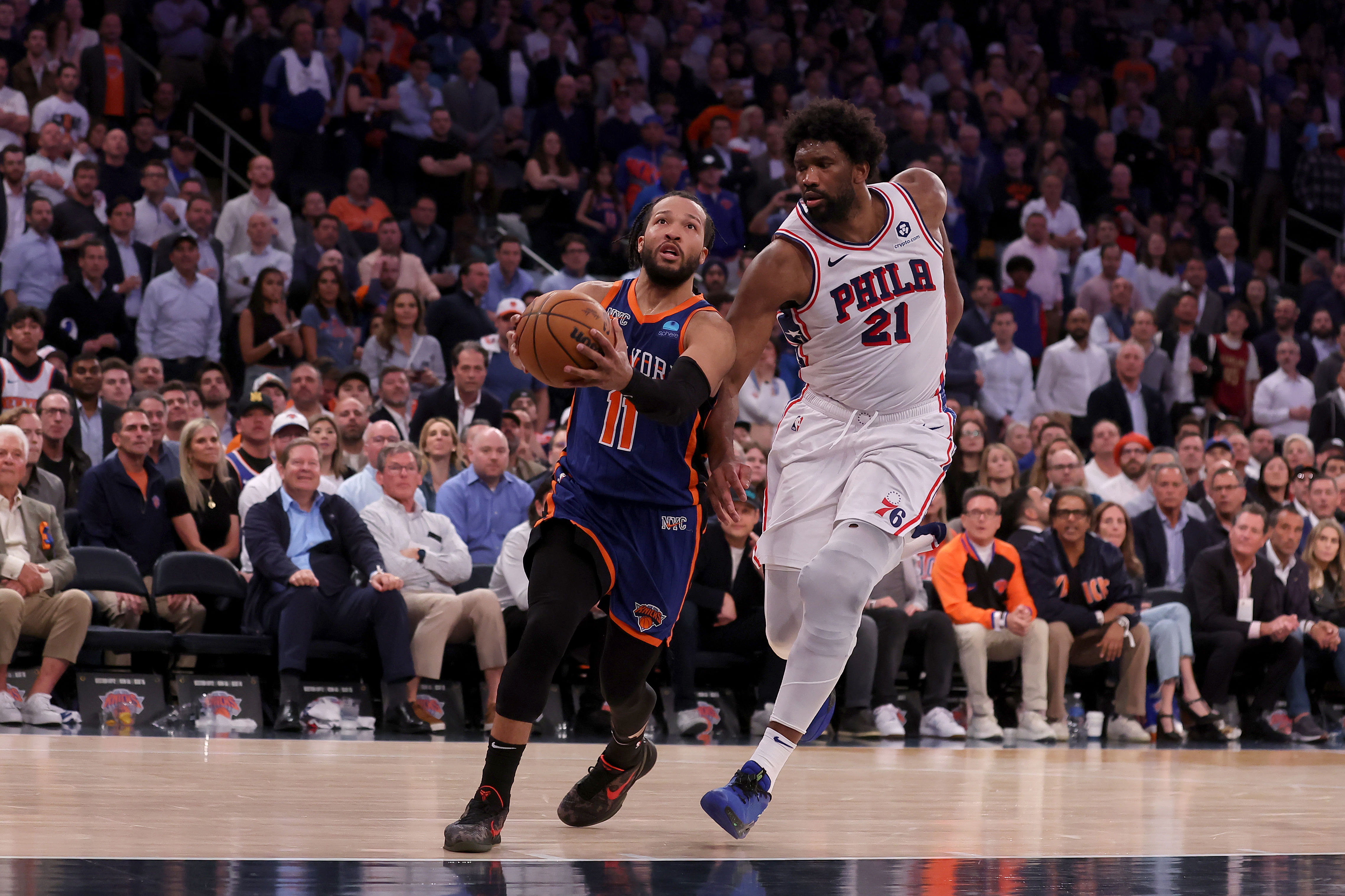 NBA: Playoffs-Philadelphia 76ers at New York Knicks - Source: Imagn