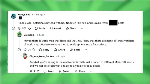 Reddit reacts to the map find (Image via Reddit/Kartoffelkrokette)