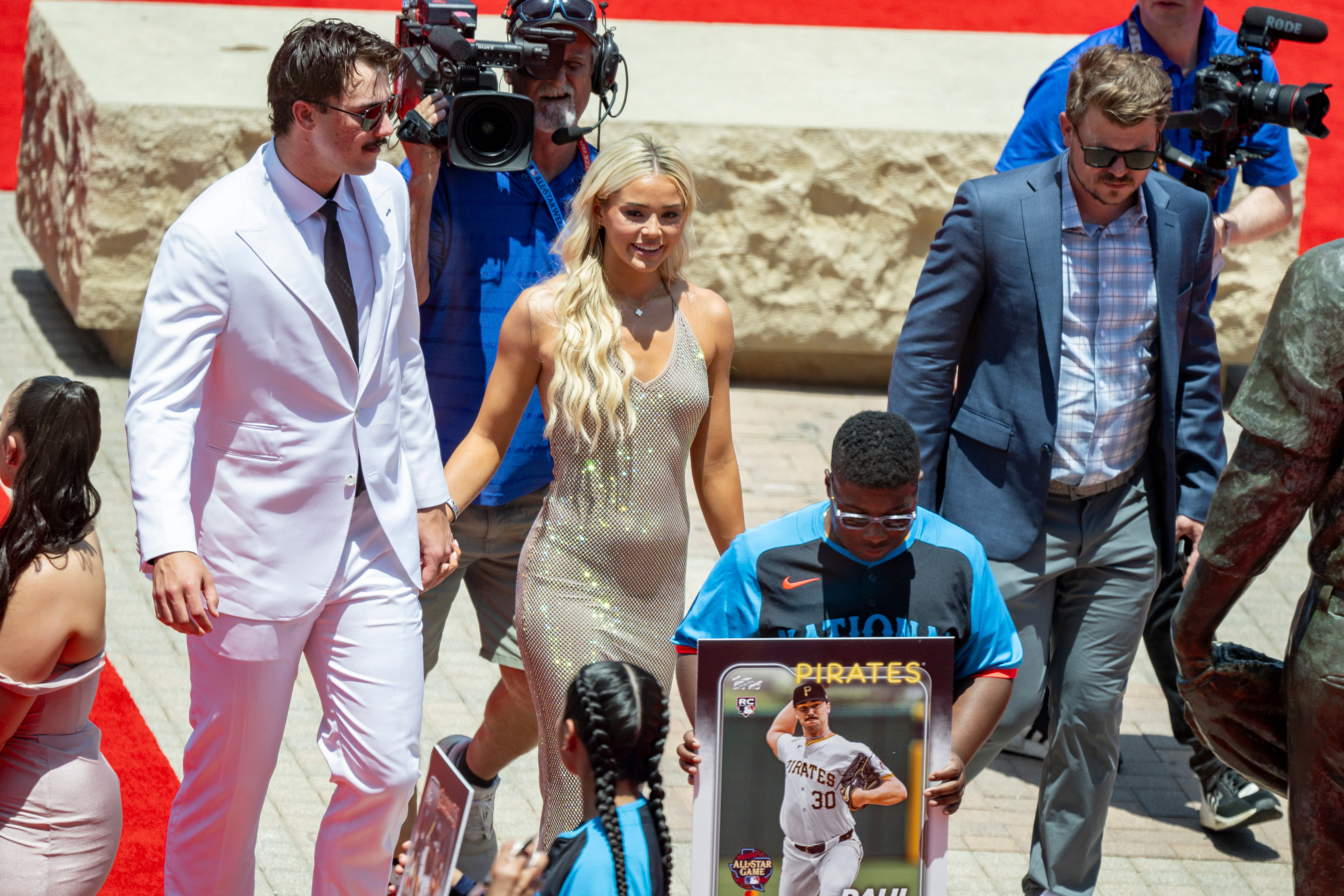 MLB: All-Star Game - Paul Skenes and Olivia Dunne (Photo via IMAGN)