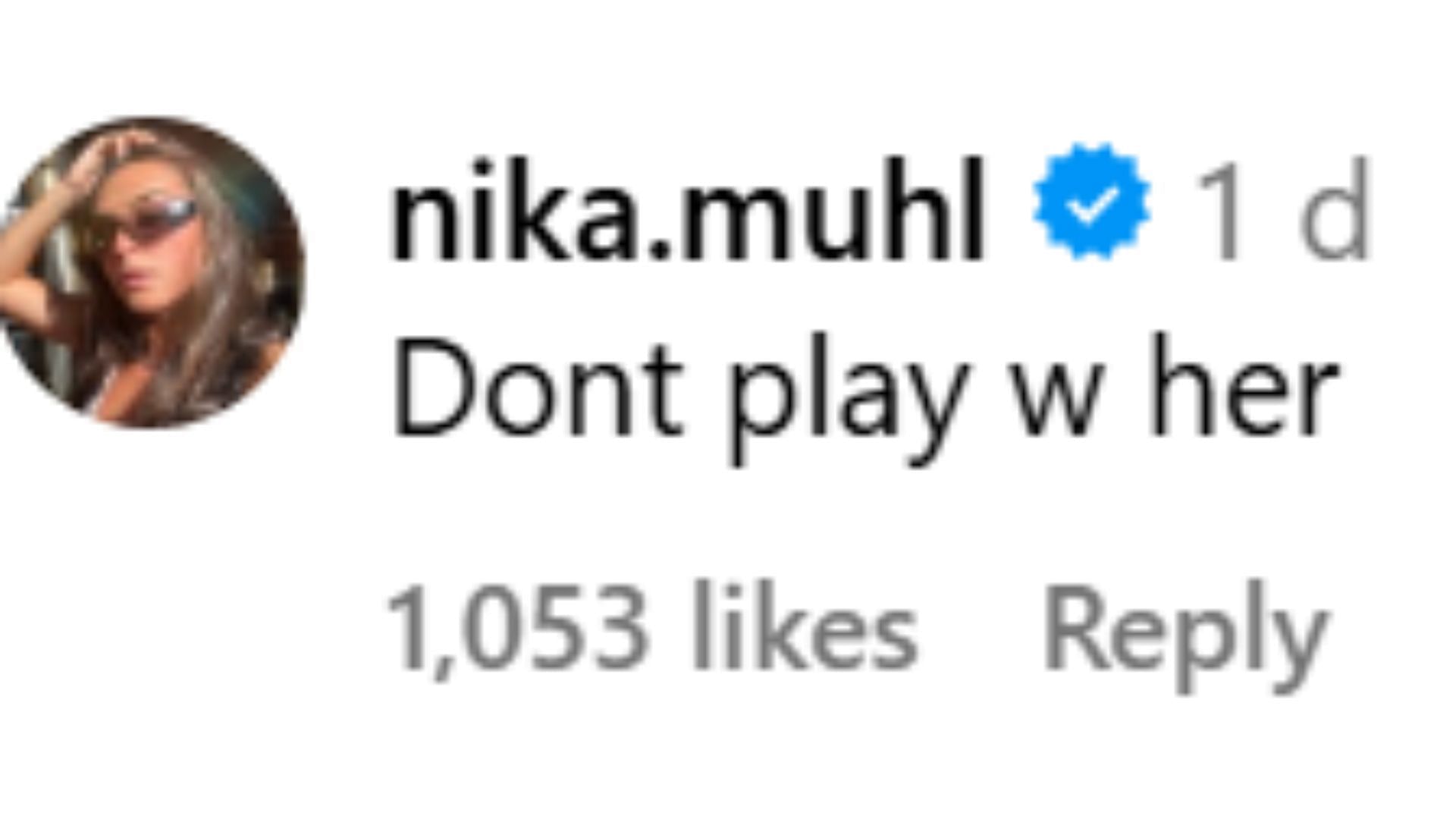 Nika M&uuml;hl was quick to hype up former teammate Paige Bueckers on social media.