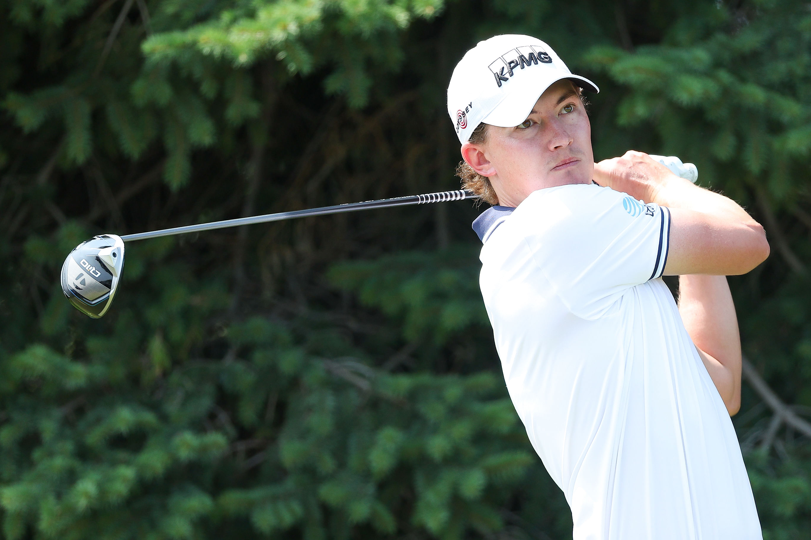 Maverick McNealy at the 3M Open (Image Source: Imagn)