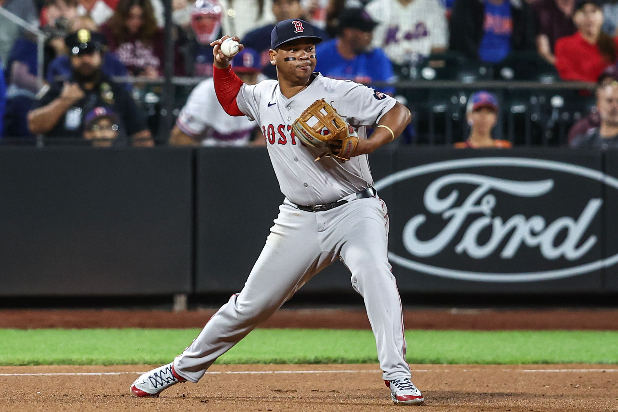 Rafael Devers signed a 10-year, $313.5 million extension with the Red Sox in 2023 (Photo Credit: IMAGN)