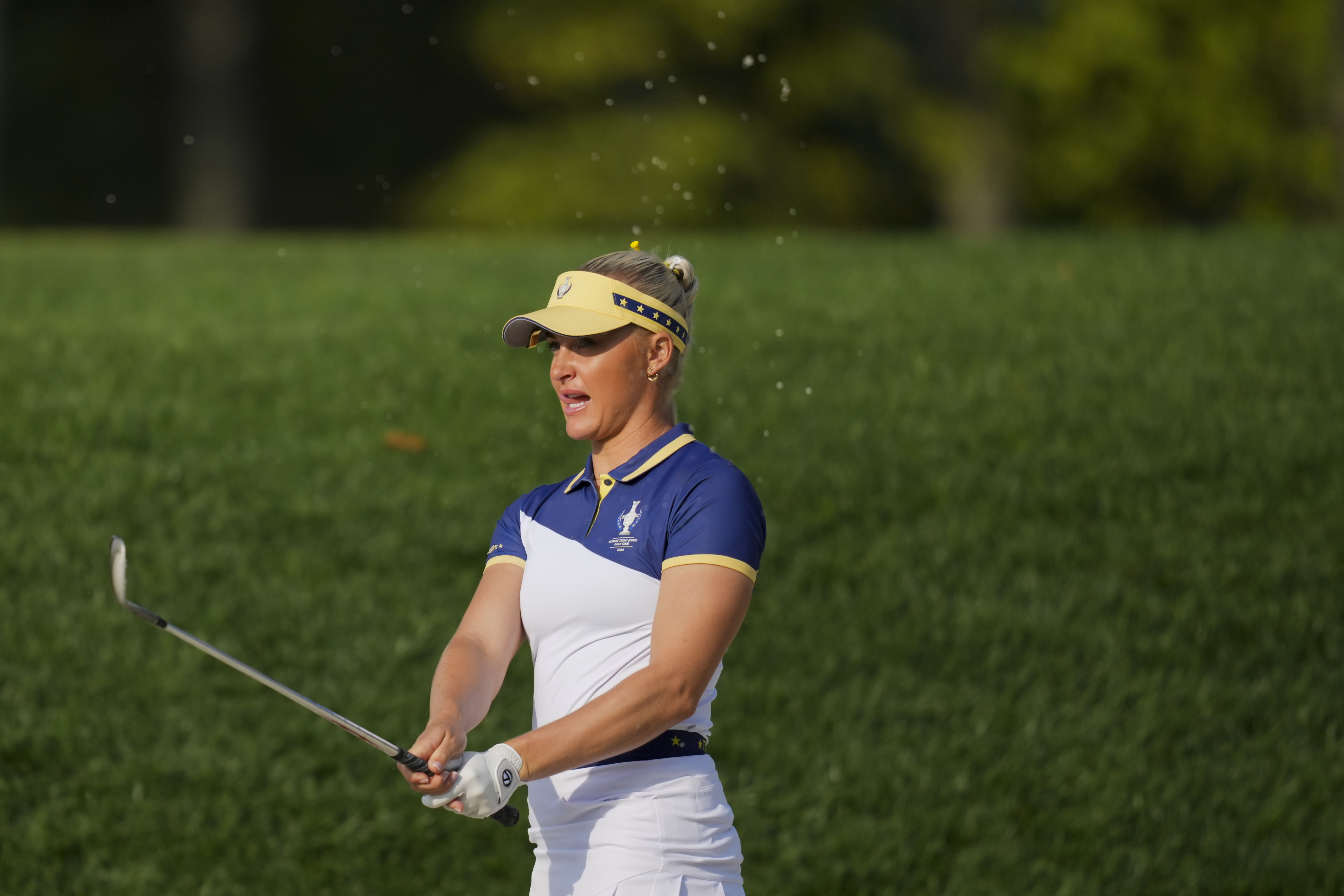 Charley Hull has a solution for slow play (Image via Imagn)