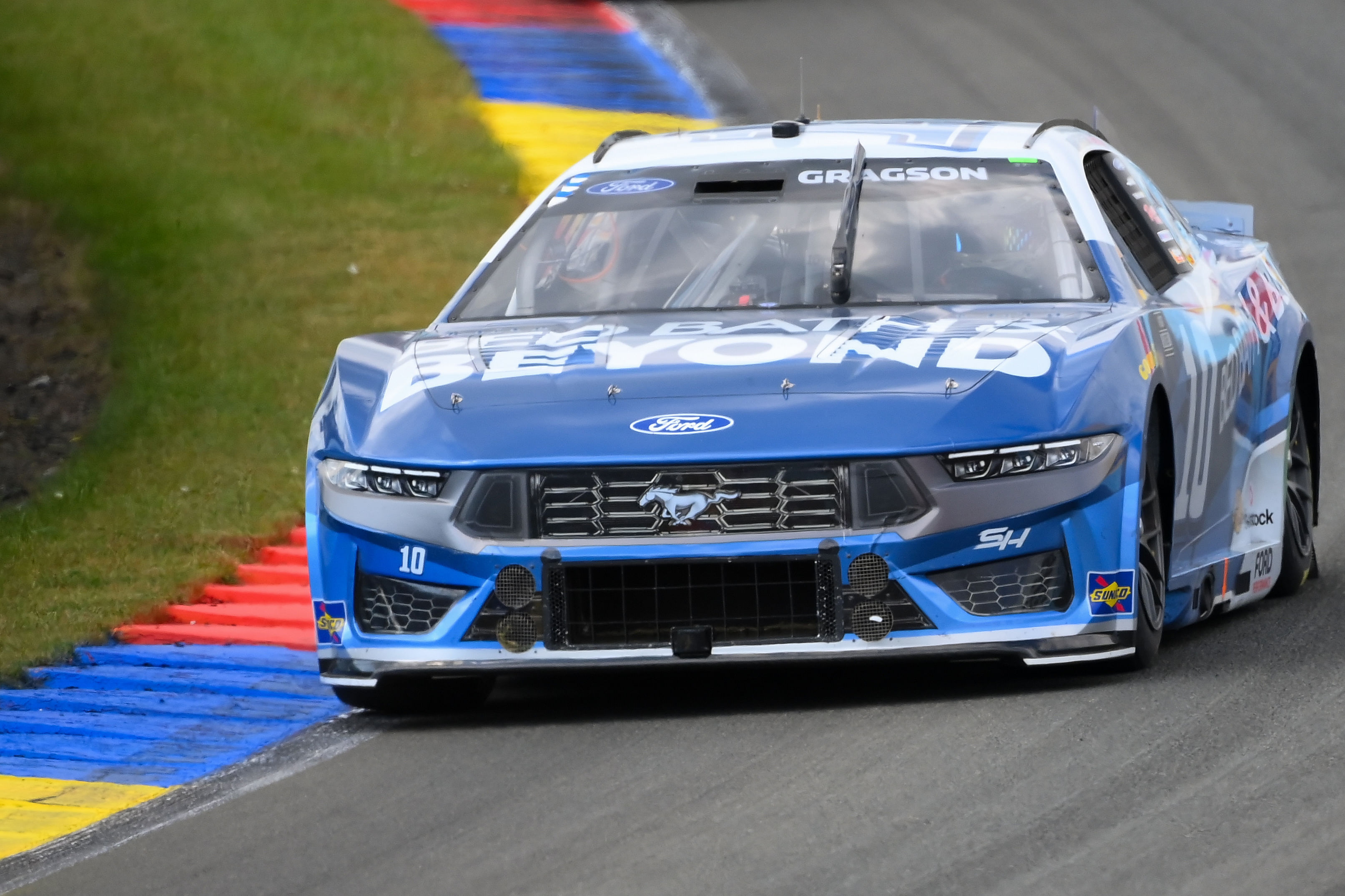 NASCAR Cup Series driver Noah Gragson (10) drives during the Go Bowling at The Glen at Watkins Glen International. Credit: Imagn Images