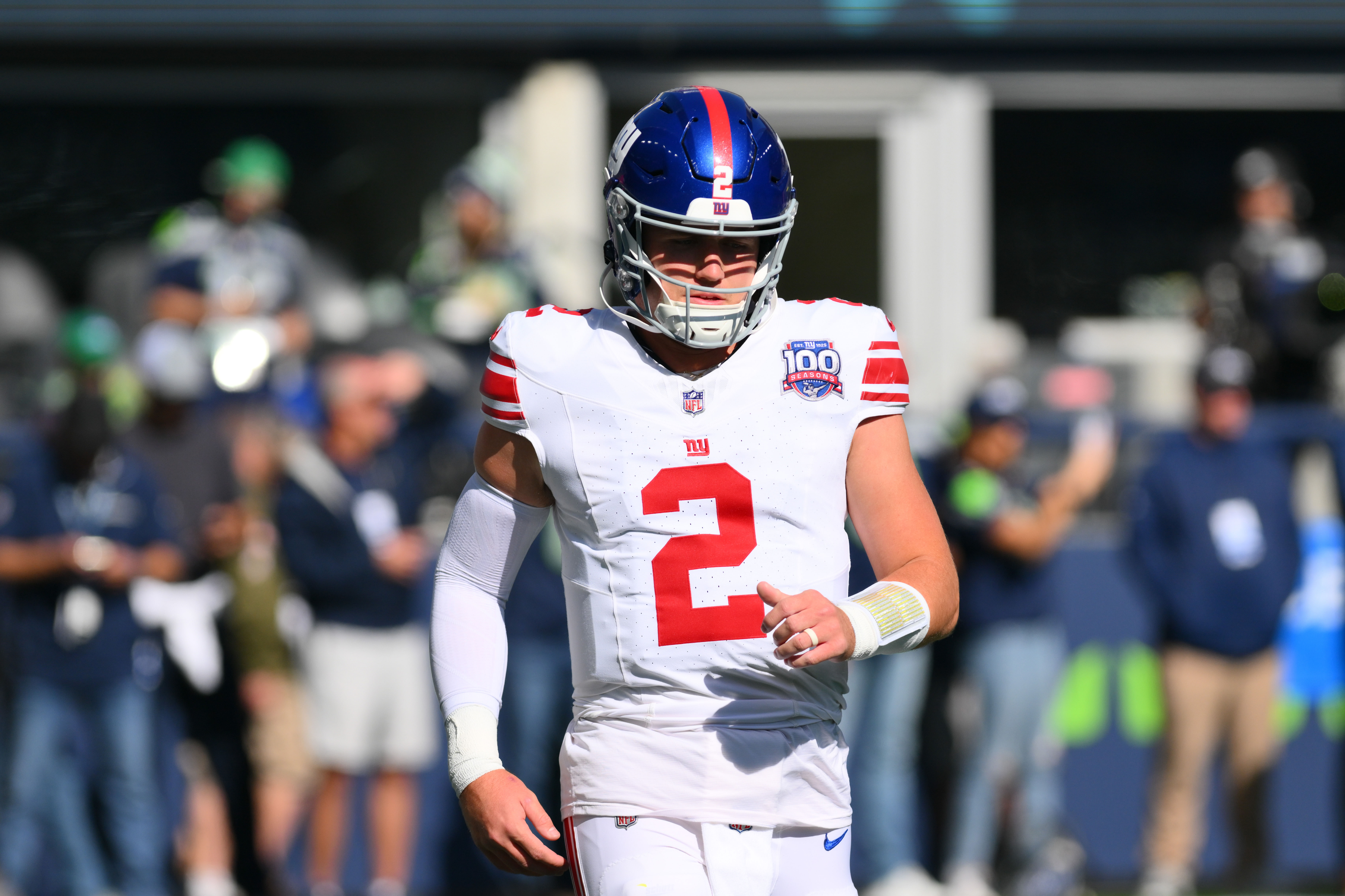 Drew Lock will likely start for the Giants. Source: Imagn