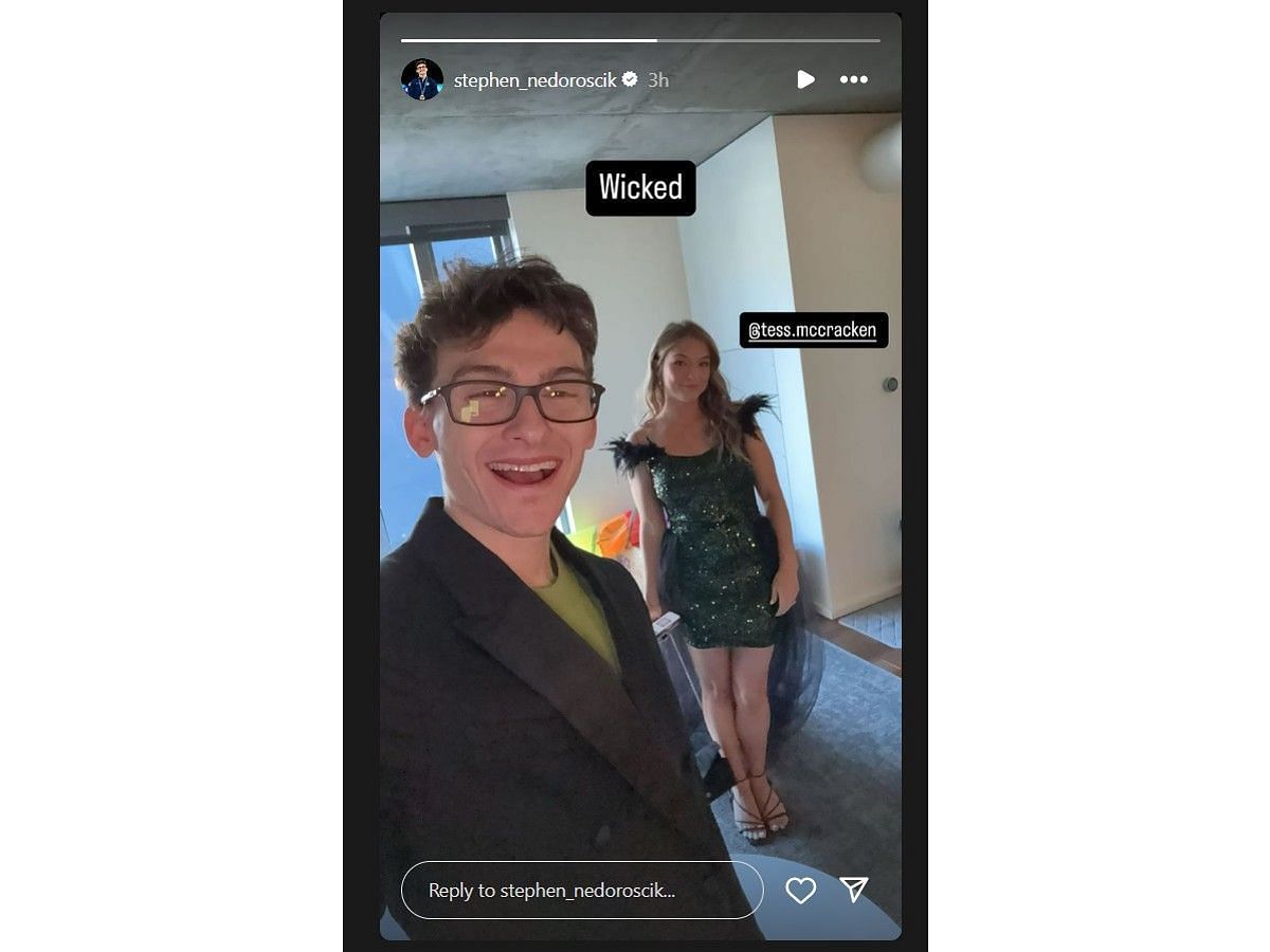 Stephen Nedoroscik&#039;s Instagram story