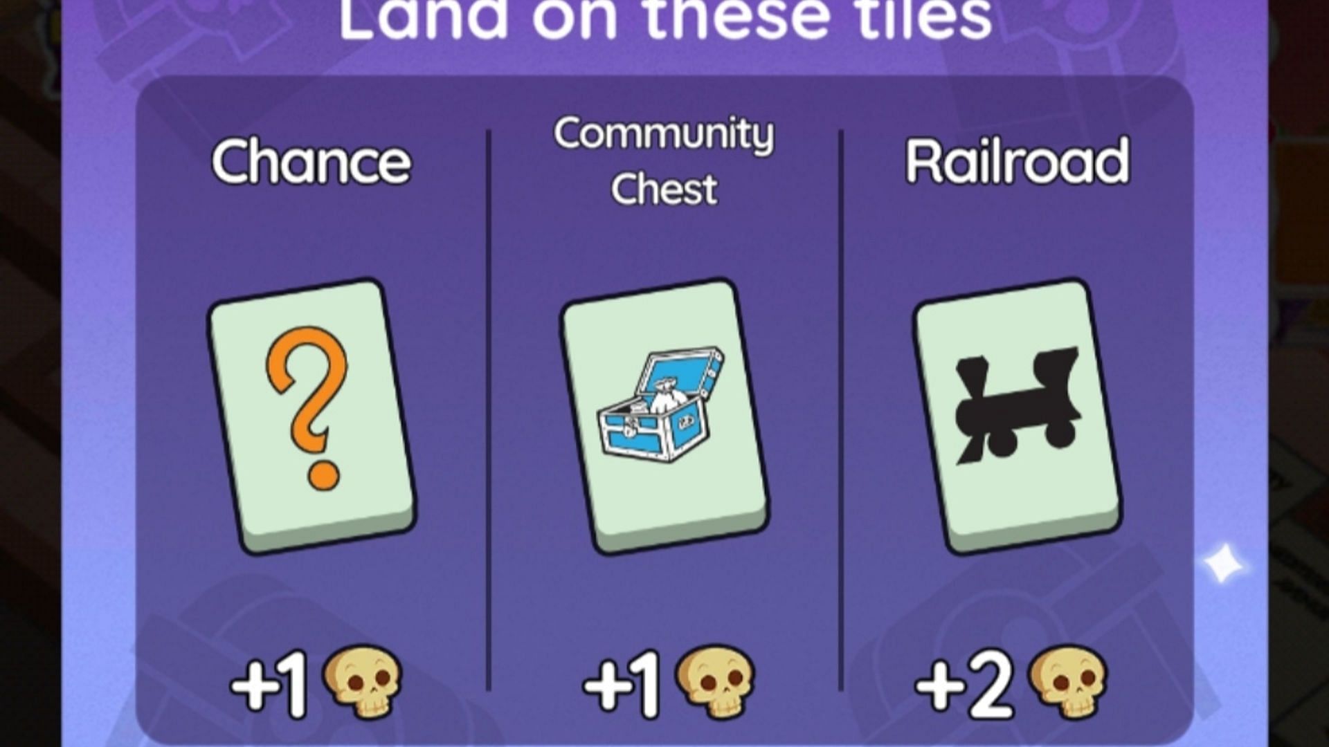 Land on these tiles to earn rewards during the Phantom Fortunes event. (Image via Scopely)