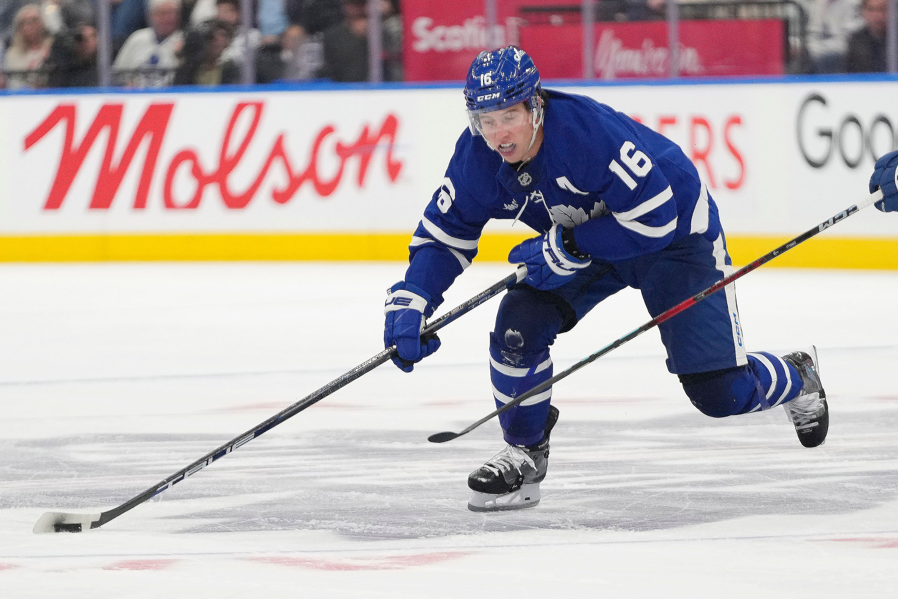 Maple Leafs&#039; star Mitch Marner in action (Imagn)