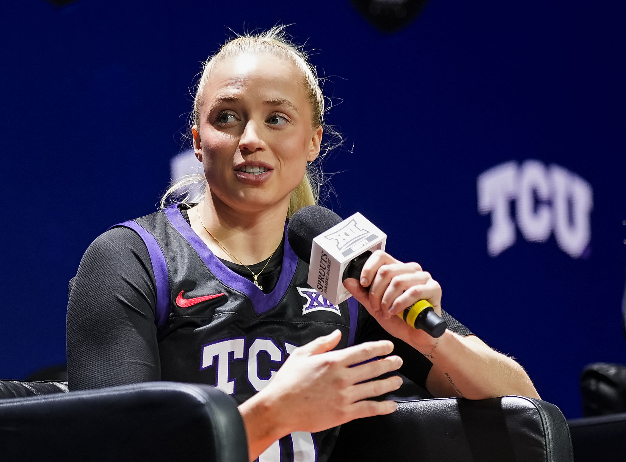 Hailey Van Lith was emotional after TCU&#039;s win. (Photo: IMAGN)