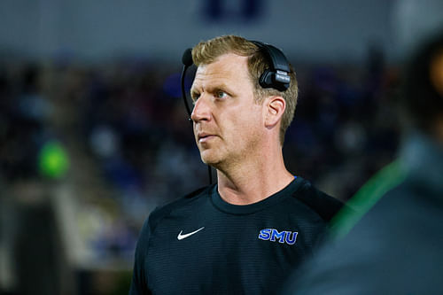 SMU and Rhett Lashlee are in the heart of the ACC title hunt. (Photo Credit: IMAGN)