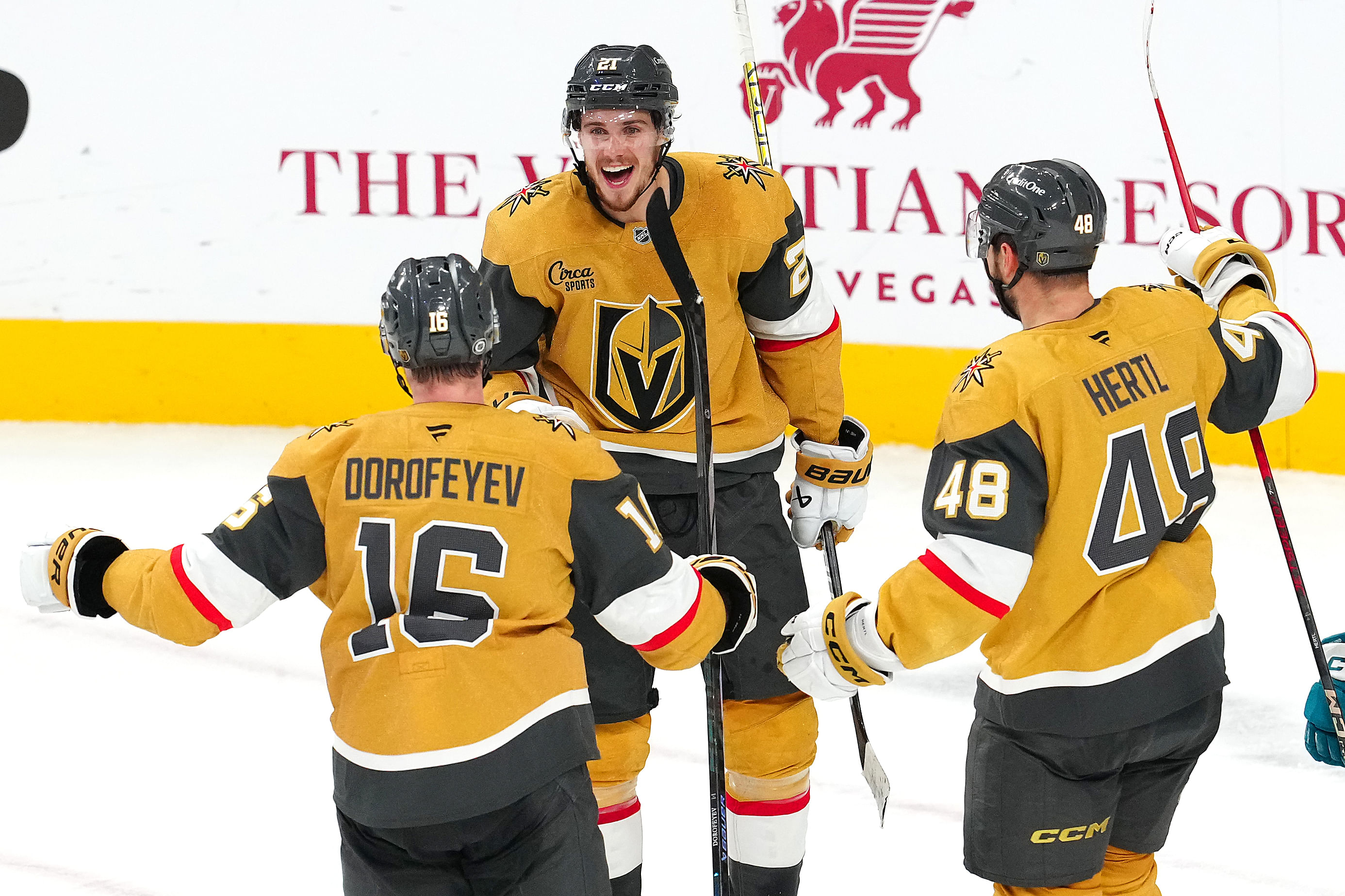 NHL: San Jose Sharks at Vegas Golden Knights - Source: Imagn