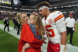 IN PHOTOS: Brittany Mahomes shows off $14,429 Louis Vuitton Air Force 1 "Virgil Abloh" sneakers at Chiefs-Broncos clash