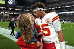 IN PHOTOS: Brittany Mahomes shares a kiss with Patrick Mahomes as couple celebrates Chiefs’ 8-0 start