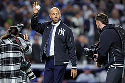 In Photos: Derek Jeter recaps October’s best moments with cameos from Aaron Judge, Mookie Betts & more