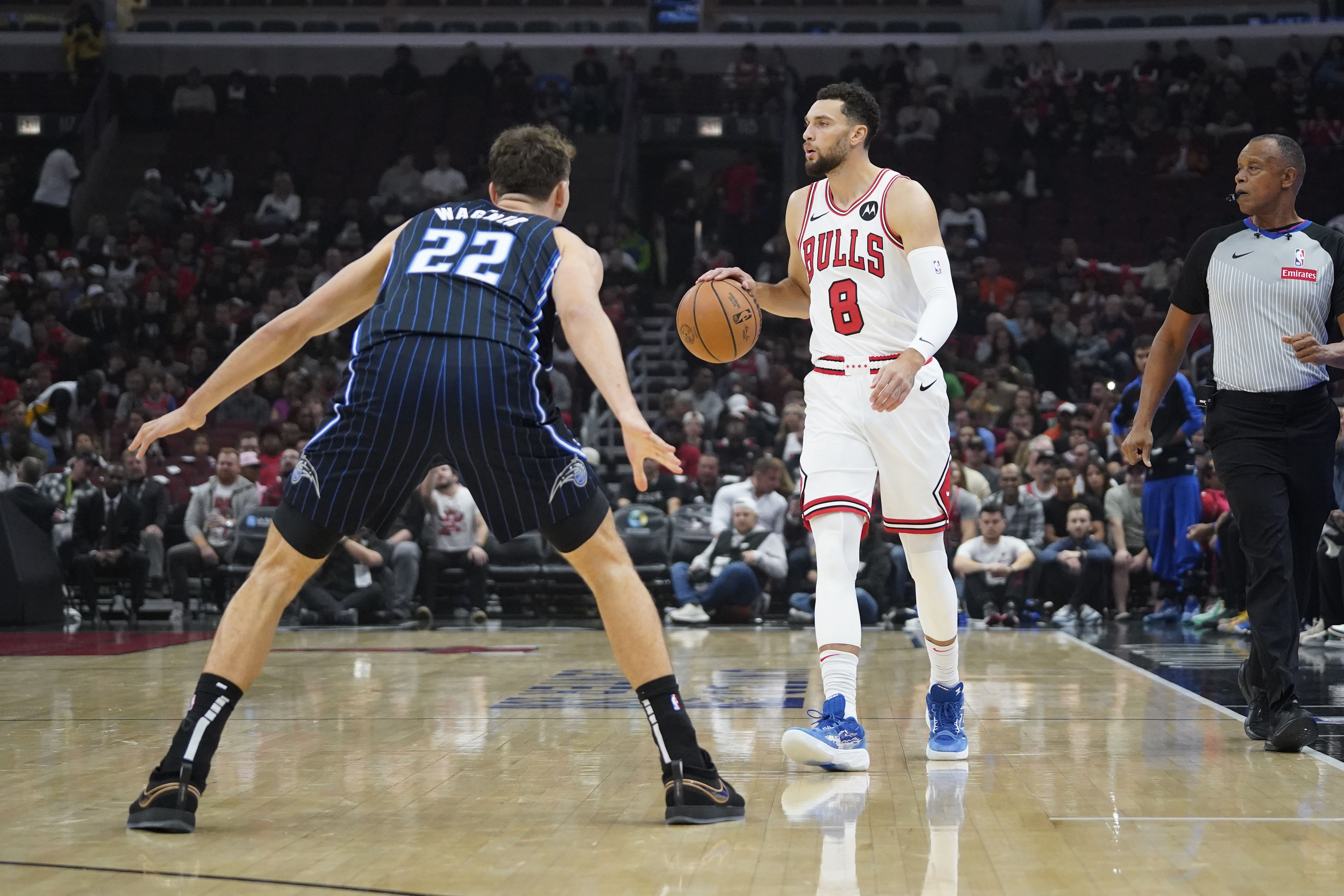 Zach LaVine during Chicago Bulls&#039;s game against Orlando Magic (Credits: IMAGN)