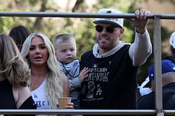 “Stunning” - Will Smith & Mookie Betts’ spouses Cara & Brianna react to Freddie Freeman’s wife Chelsea spruce up with World Series trophy beside