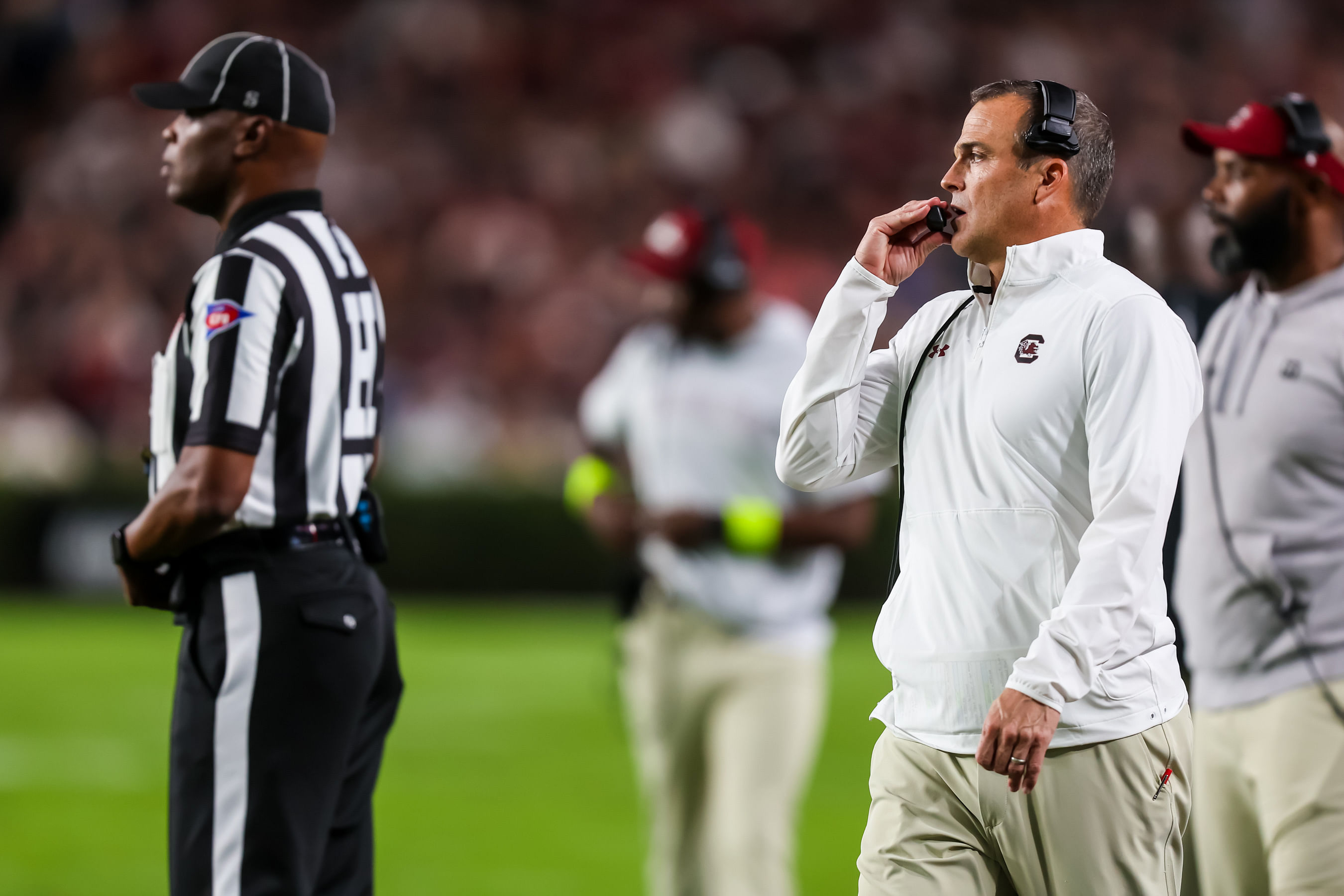 Shane Beamer and South Carolina had a big Week 10 with a win over Texas A&amp;M. Photo Credit: IMAGN.