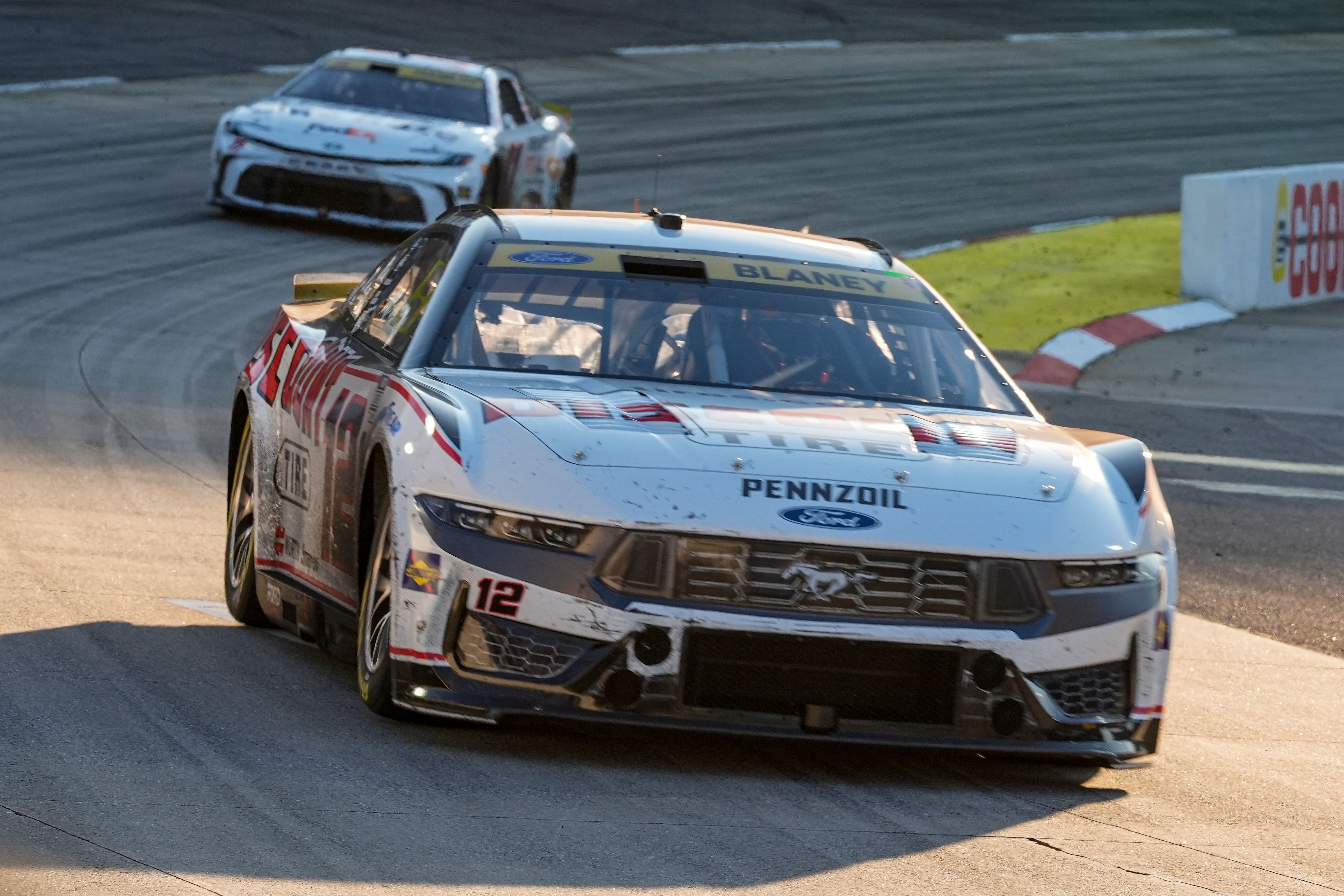 NASCAR Cup Series driver Ryan Blaney (12) during the Xfinity 500 at Martinsville Speedway (Image via Imagn)