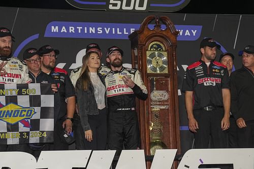 Ryan Blaney (12) wins the Xfinity 500 at Martinsville Speedway (Image via Imagn)