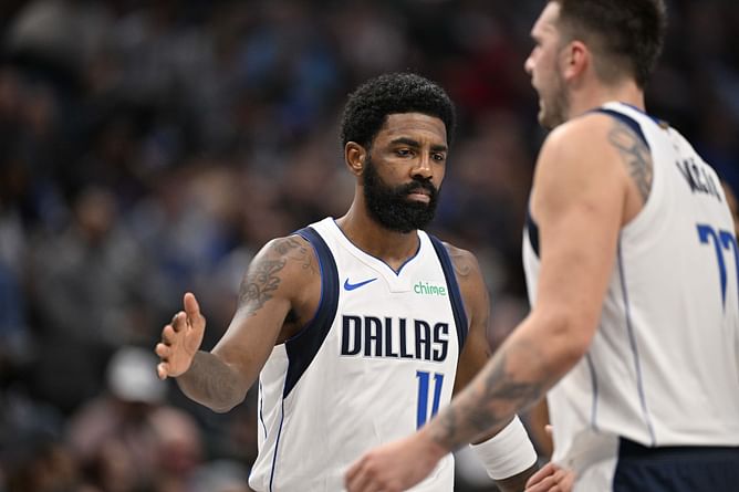 Kyrie Irving delivers heartfelt tribute to "hermano" Luka Doncic after winning "one" for him