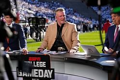 Pat McAfee has Nick Saban clapping after he triggers the NSFW LSU chant during ESPN's "GameDay"