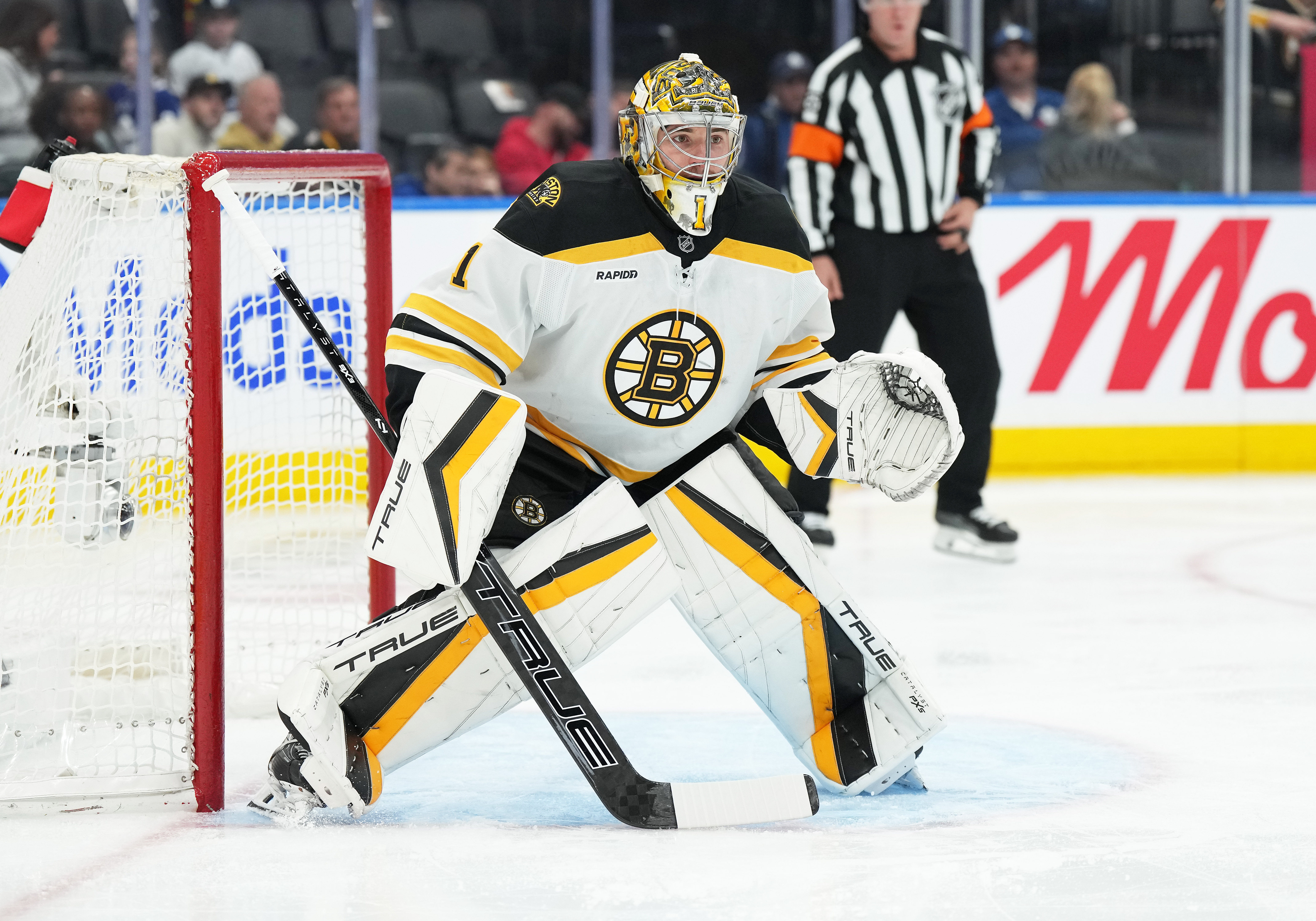 Jeremy Swayman reflected on Linus Ullmark (Imagn)