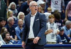 WATCH: Dan Hurley meets and greets UConn fans hours before unveiling championship banner