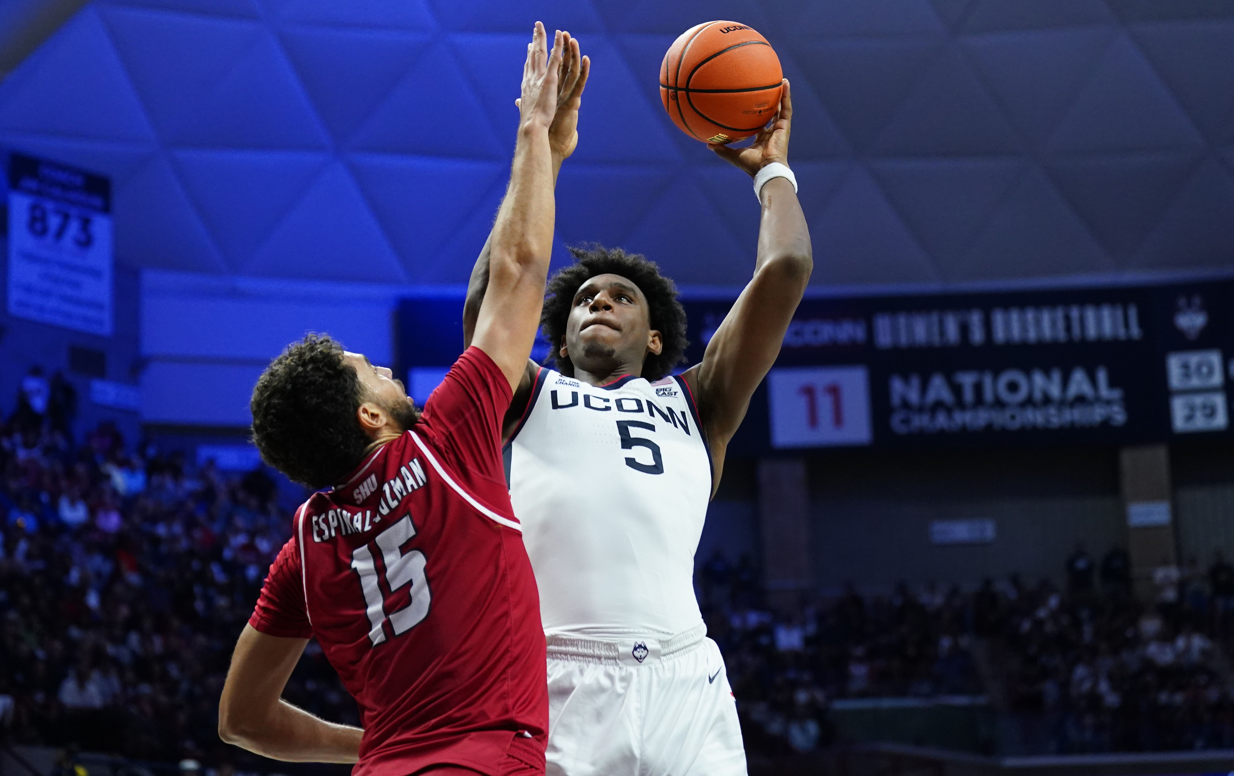 Tarris Reed Jr finished with 11 points for his second-straight, double-figure outing for UConn (Image Source: IMAGN)