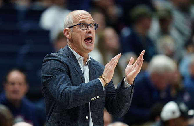 "Another misinformation campaign" , "Sh*t comparison" - NCAAB fans react to post comparing Dan Hurley's on-court actions with that of Kim Mulkey