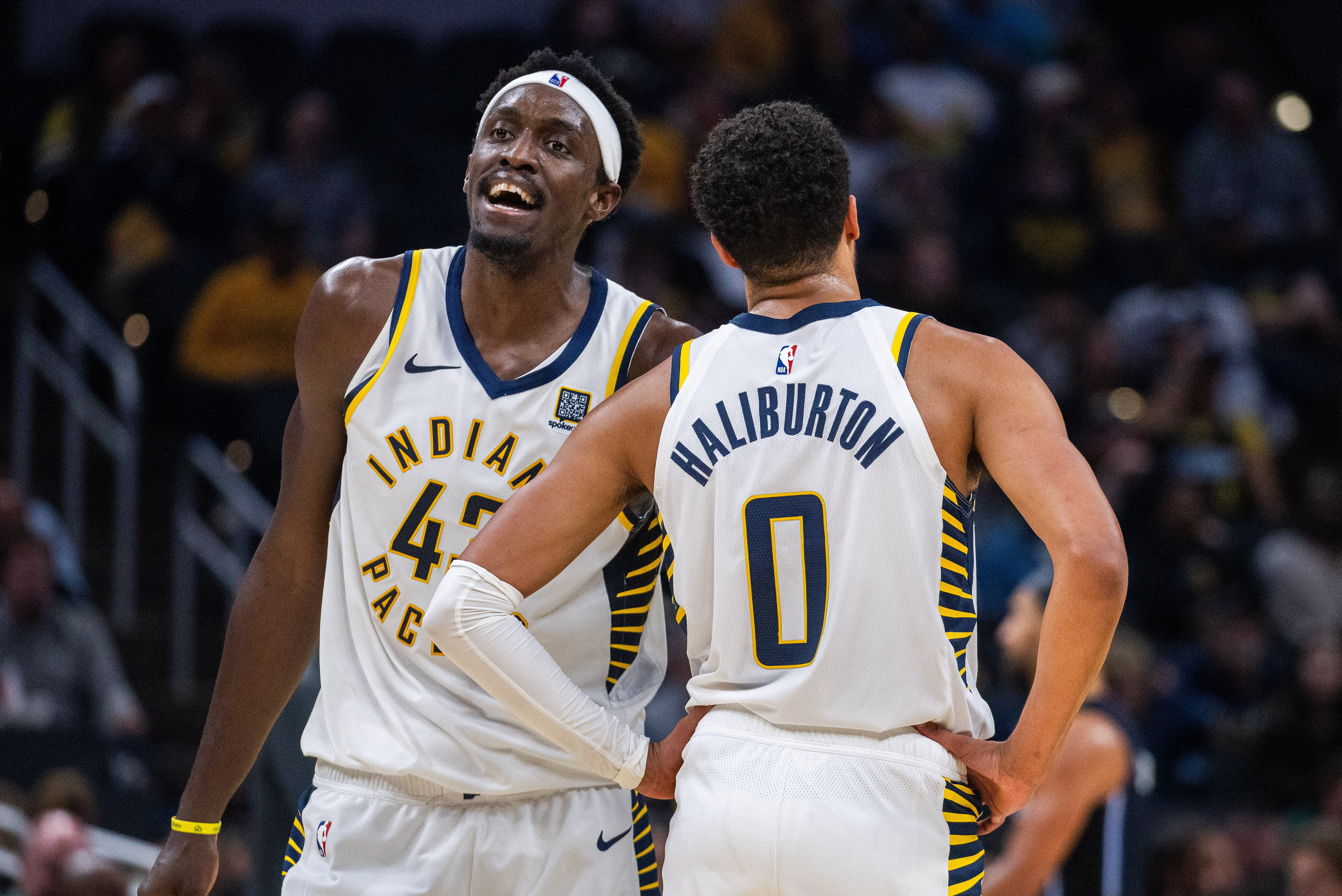 Indiana Pacers stars Pascal Siakam and Tyrese Haliburton (Image Credit: Trevor Ruszkowski-Imagn Images)