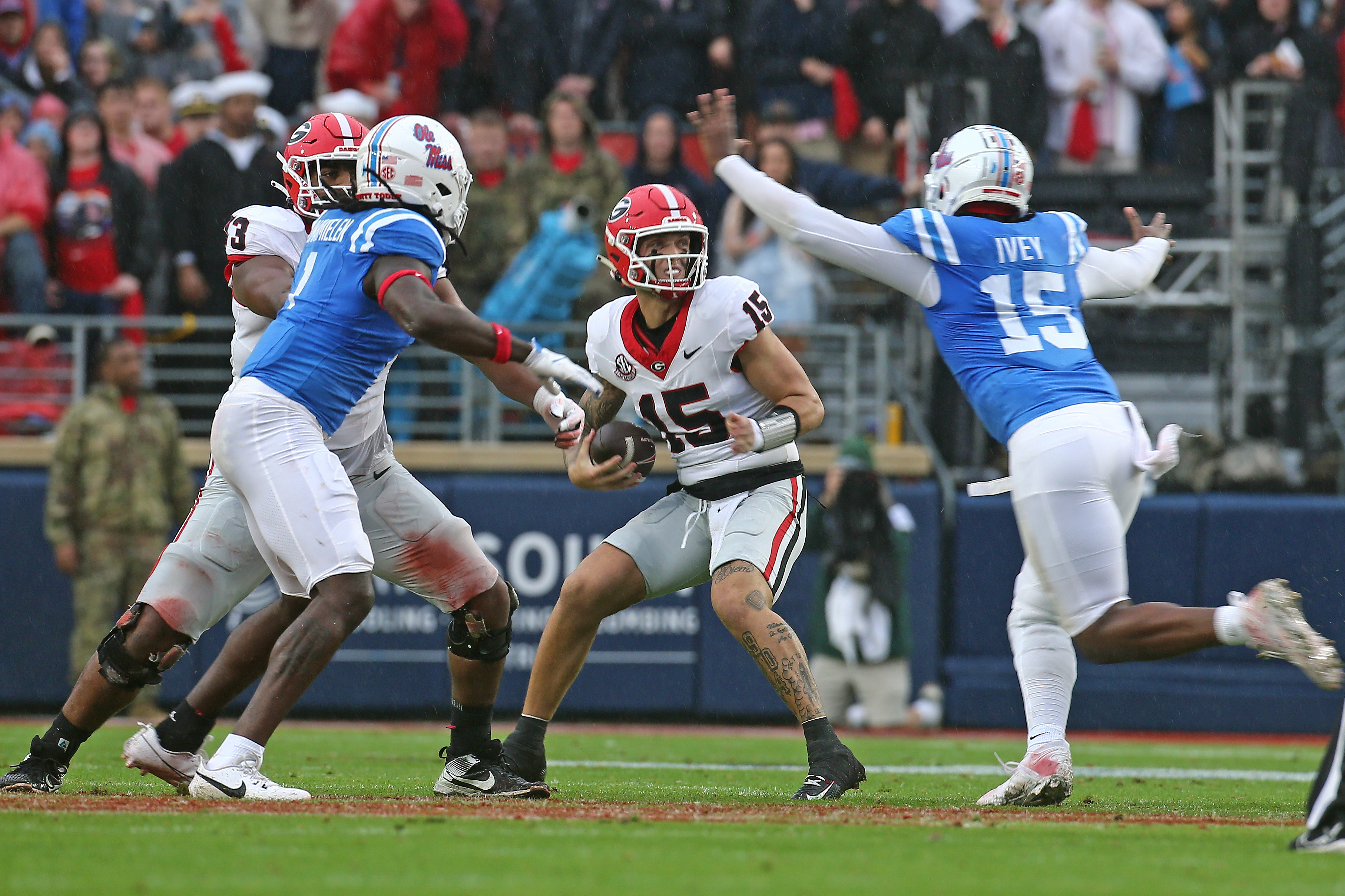 "Georgia's problem is their QB": Shannon Sharpe rips Carson Beck to shreds after he crumbles under pressure against Ole Miss