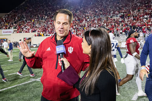 Indiana and Curt Cignetti have a massive showdown this week with Big Ten title implications. (Credits: IMAGN)