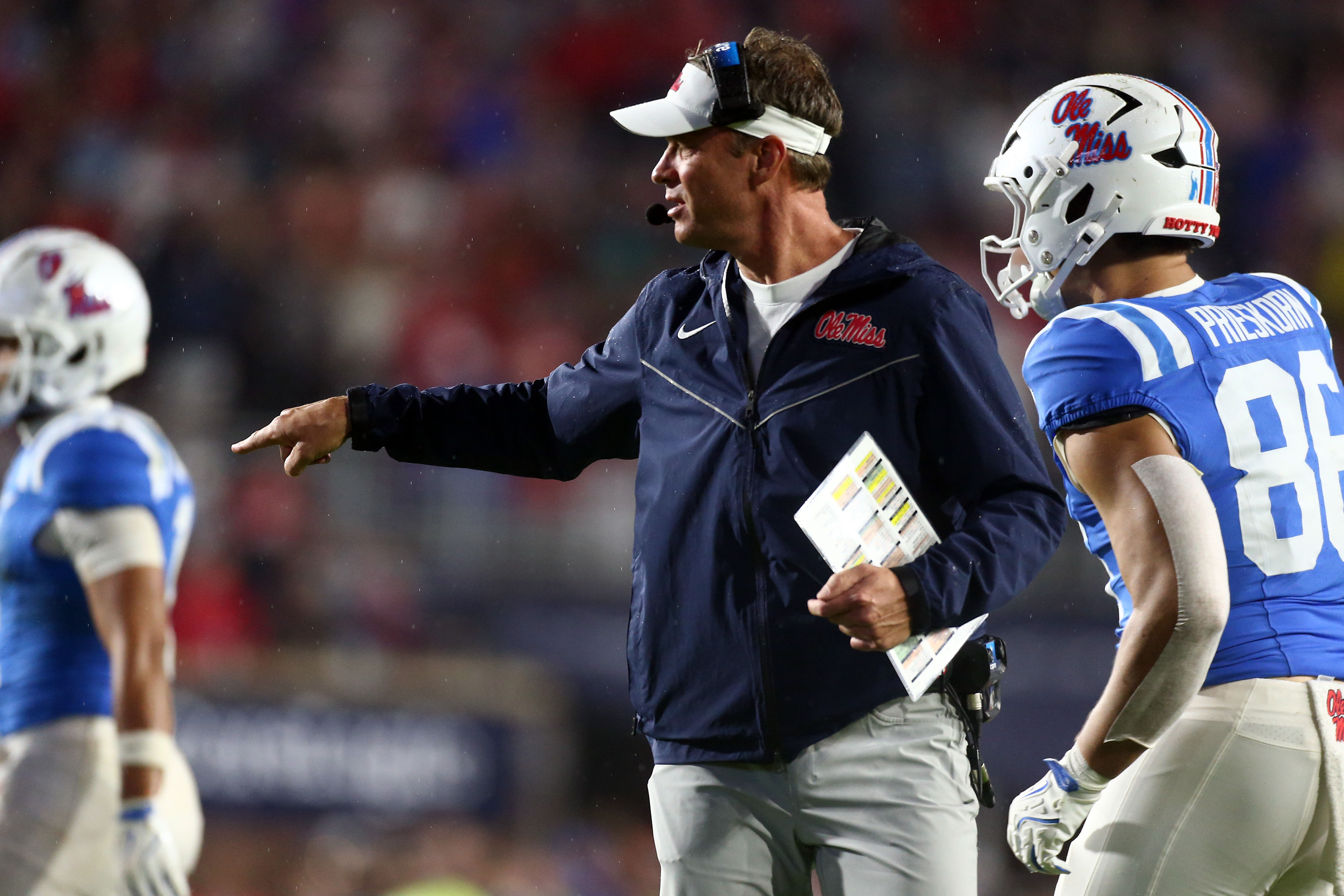 Lane Kiffin&#039;s Rebels had a big week in thumping Georgia. (Photo Credit: IMAGN)