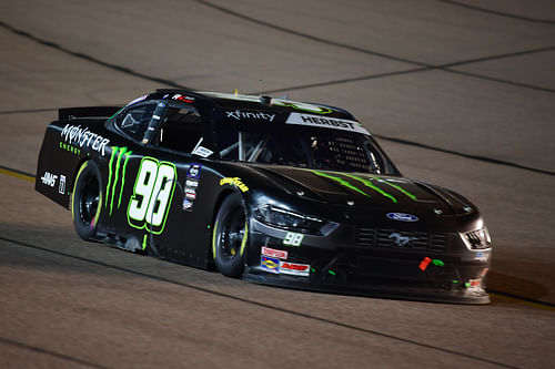 NASCAR Xfinity Series driver Riley Herbst (98) during the NASCAR Xfinity Series championship race at Phoenix Raceway. Credt-Imagn Images