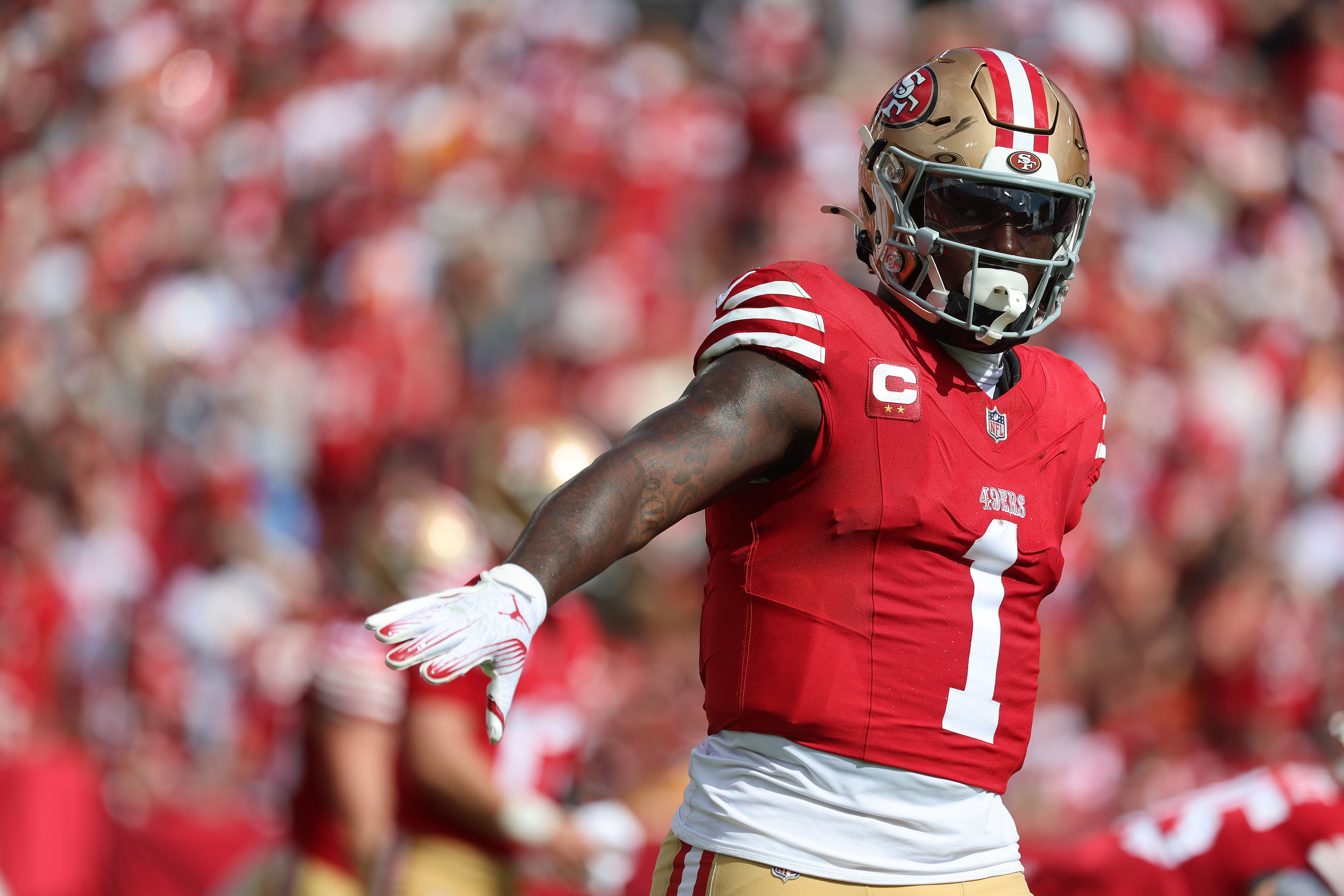 NFL: San Francisco 49ers WR Deebo Sameul (Image Source: IMAGN)