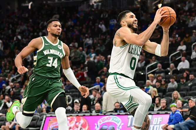 "Could've been out 6 weeks" - Jayson Tatum fires away at refs after no-call on Giannis Antetokounmpo