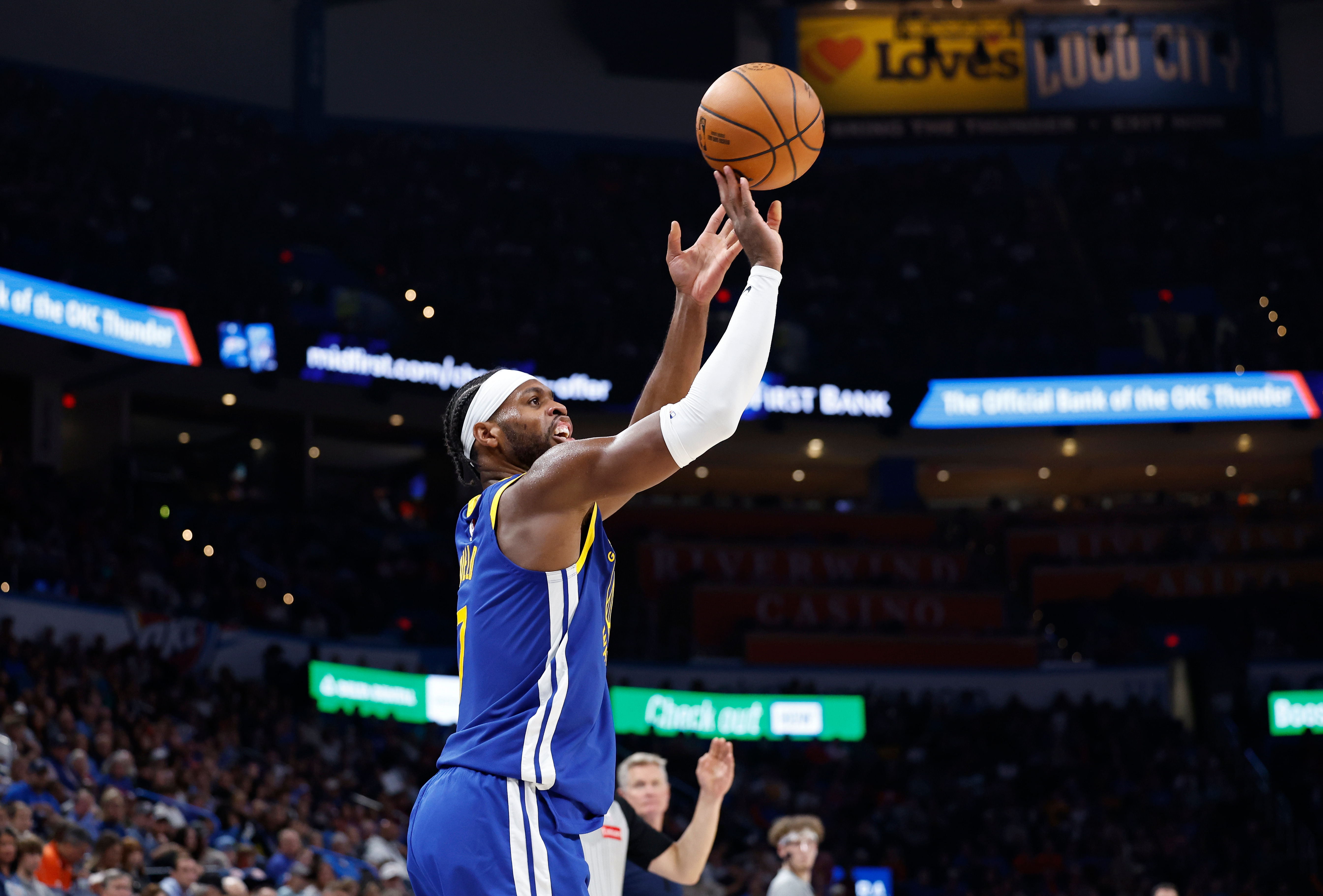 Golden State Warriors shooting guard Buddy Hield (Image Credit: Alonzo Adams-Imagn Images)