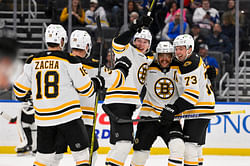 HC Jim Montgomery makes his feelings known about David Pastrnak, $76,000,000 D-man's heroics in Boston Bruins' comeback victory