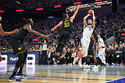 Watch: Steph Curry's reaction goes viral after Klay Thompson drills back-to-back 3-pointers on return to Chase Center