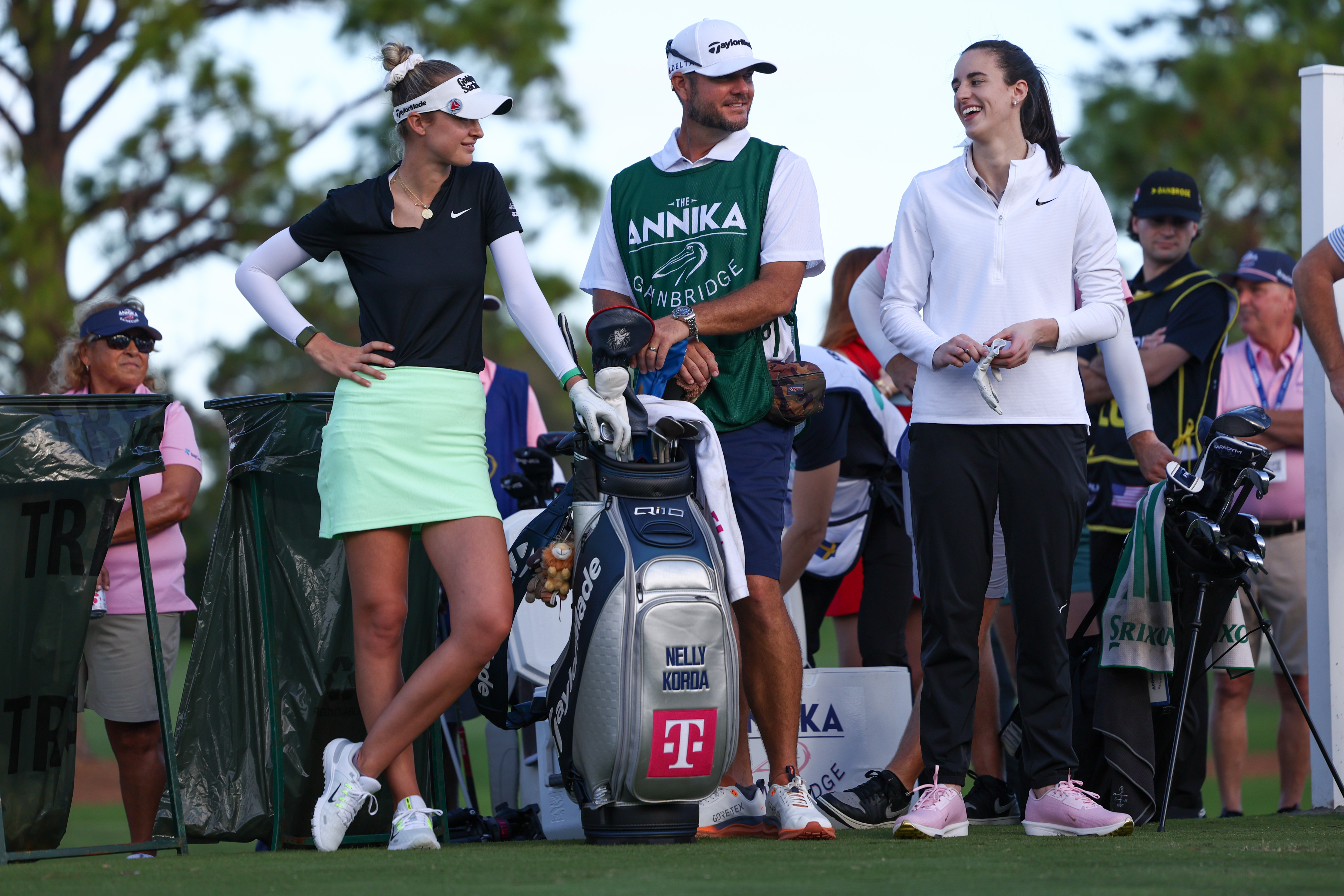 Nelly Korda says playing with Caitlin Clark is like "two friends hanging out"