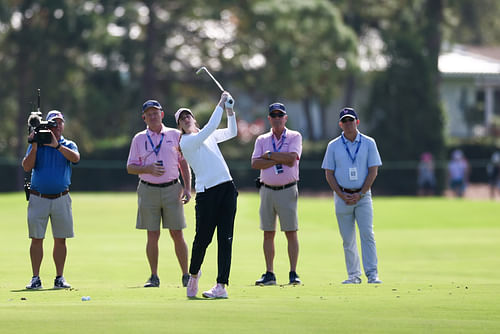 Caitlin Clark took on the Annika pro-am yesterday (Image via Imagn)