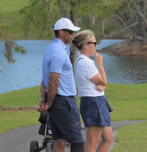 Tiger Woods following Charlie's performance at the State Championship (Image via Imagn)