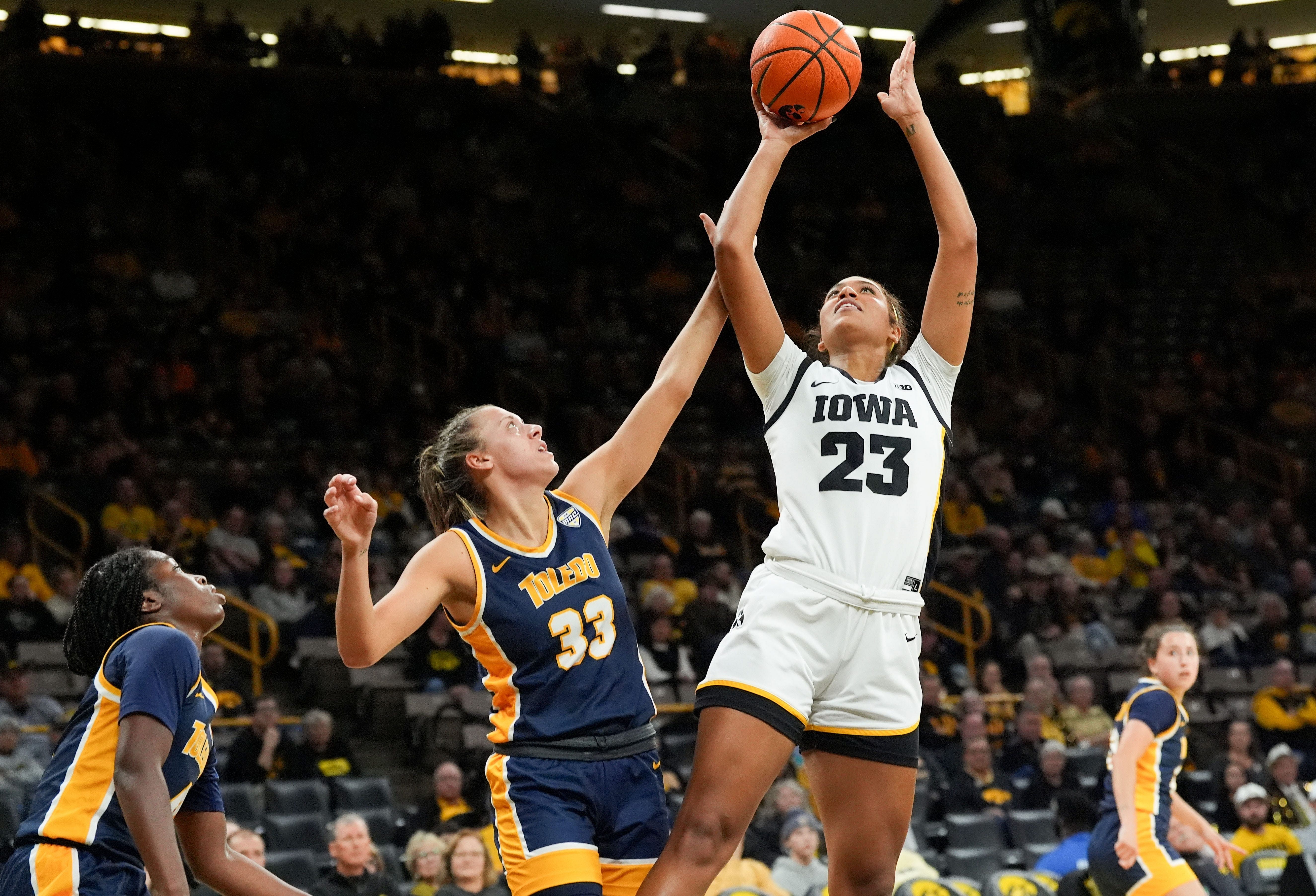 Jada Gyamfi has seen very little game time with the Hawkeyes so far this season.