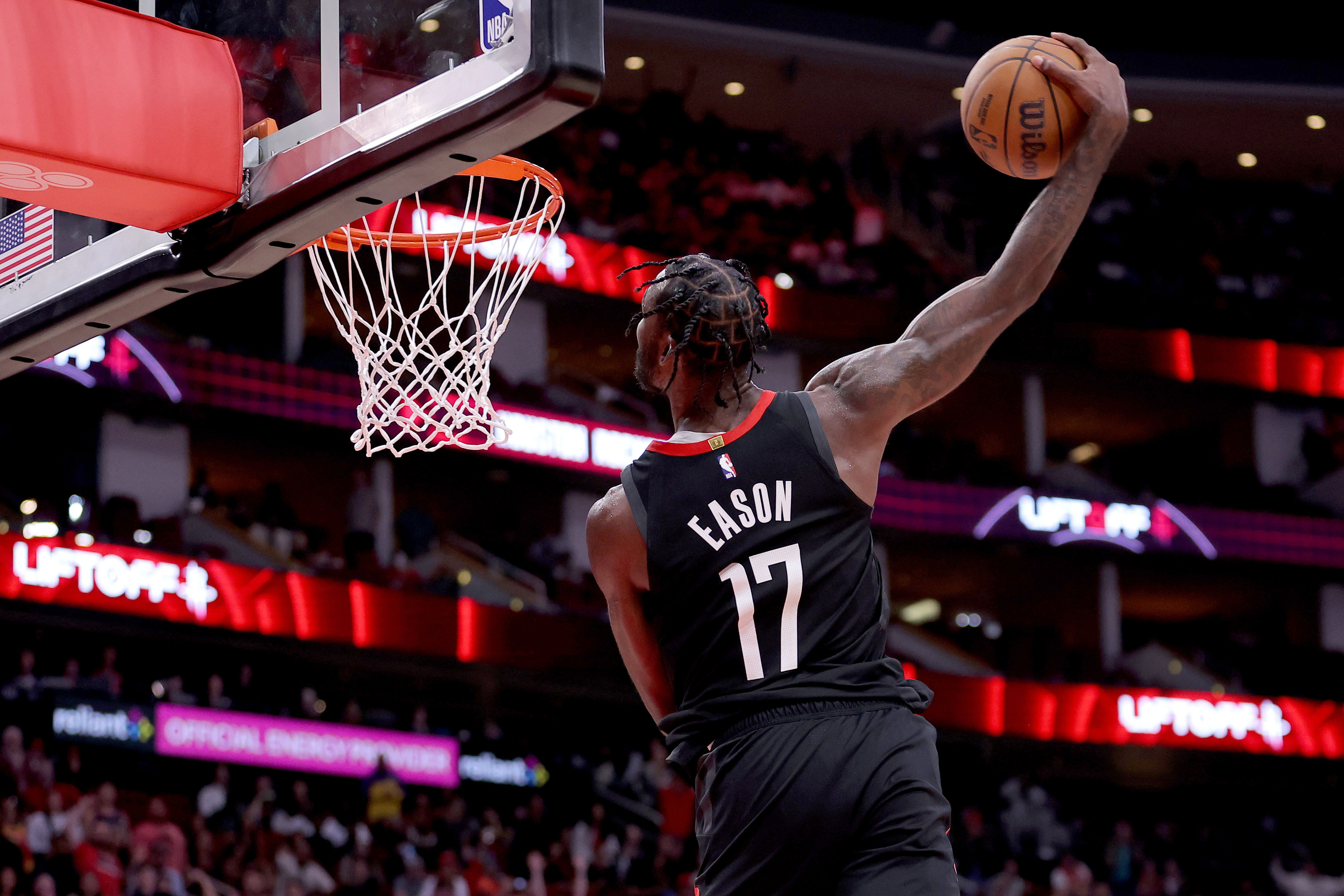 Houston Rockets forward Tari Eason (Image Credit: Erik Williams-Imagn Images)