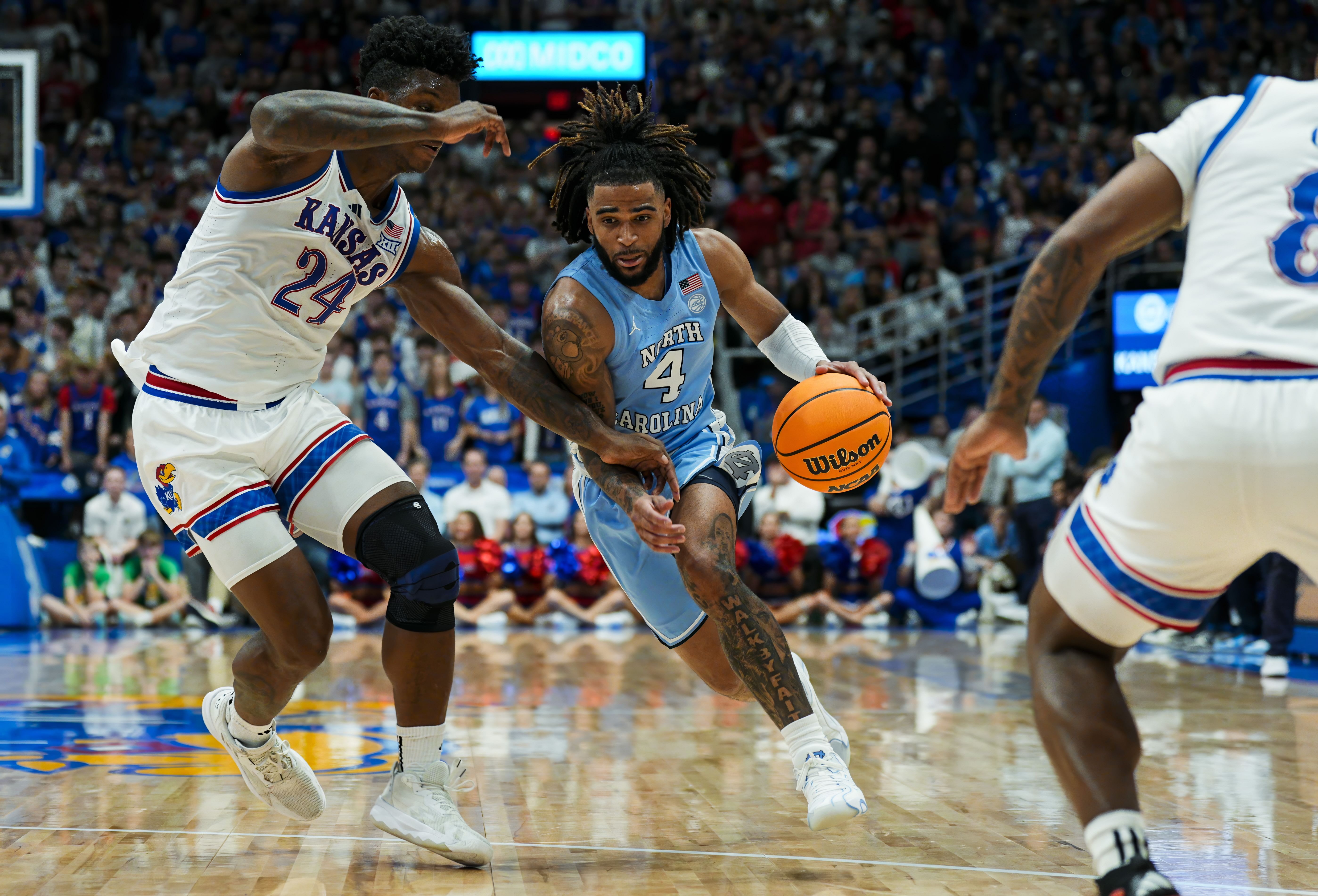 NCAA Basketball: North Carolina at Kansas - Source: Imagn