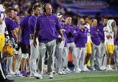 "You suck a**": Fans call out Brian Kelly's animated attitude with LSU WR Chris Hilton Jr. in viral video