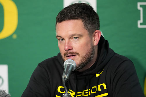 Oregon coach Dan Lanning could be atop LSU's list of potential coaches. (Photo Credit: IMAGN)